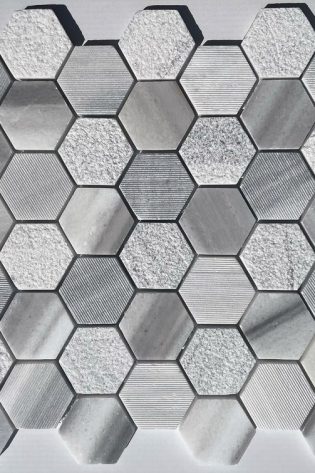 1" x 1" Marble Mosaic Pattern Wall & Floor Tile
