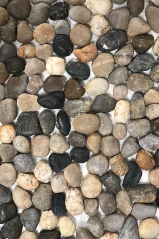 Mixed Pebble Random Sized Natural Stone Mosaic Wall & Floor Tile
