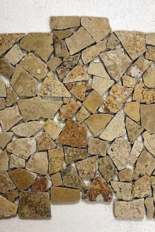 Random Sized Travertine Mosaic Tile