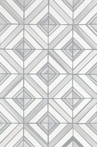 Grey Palissandro & Thassos Maze Tile