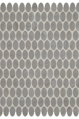 Paloma Gray Oval Tile