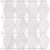 Saran White & Thassos Reverse Tile