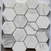 Hexagon Calacatta White Honed 3 x 3 10 x 11.5
